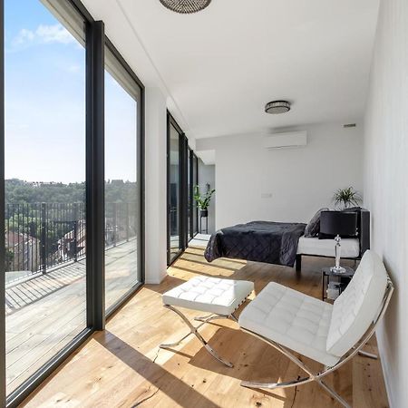 Ferienwohnung Luxury Penthouse Prag Exterior foto