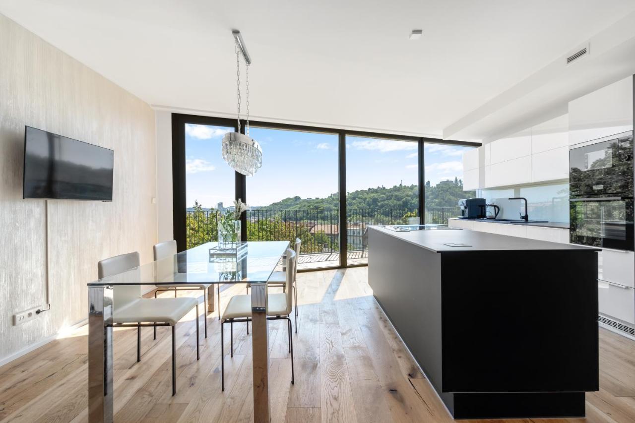 Ferienwohnung Luxury Penthouse Prag Exterior foto