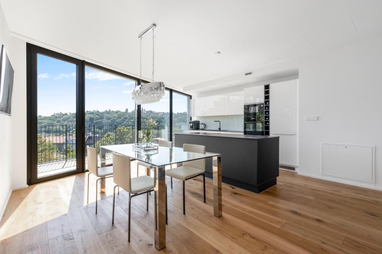 Ferienwohnung Luxury Penthouse Prag Exterior foto