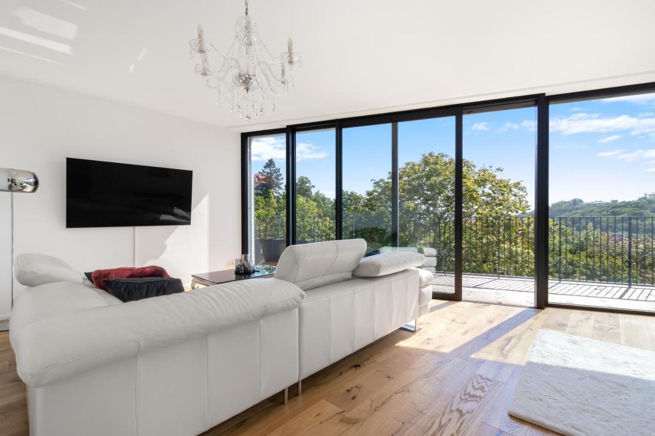 Ferienwohnung Luxury Penthouse Prag Exterior foto